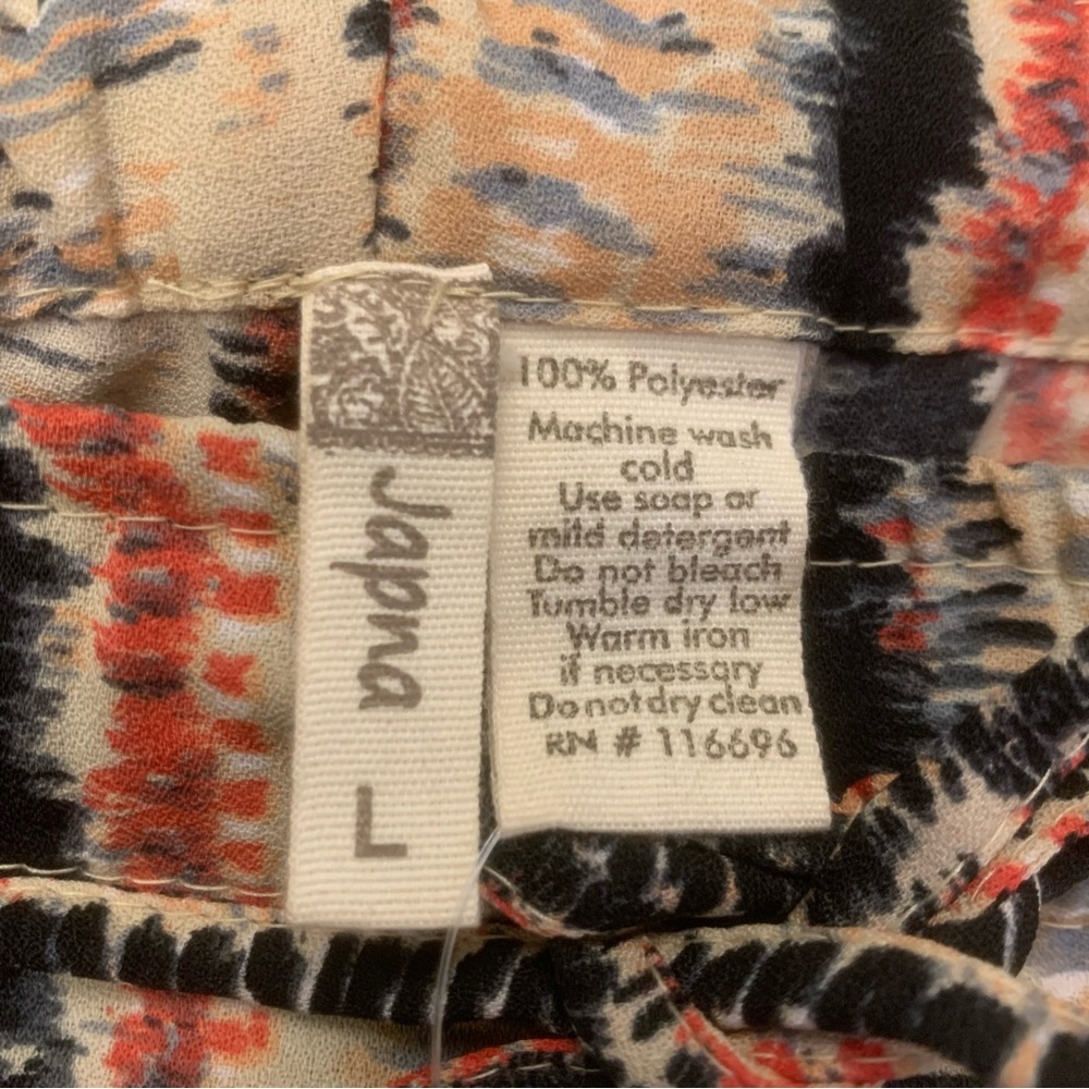 NEW Japna Ladies Large Boho Print Wide Leg Drawstring Waist Pants - Picture 5 of 5
